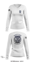 San Marcos Police Mounted Unit 48191371 Women's Long Sleeve V-neck Shirt - 101