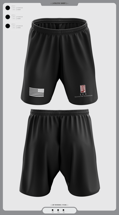 Athletic Shorts With Pockets, Elevated Fire Technologies Inc, Fire Department, Teamtime, Team time, sublimation, custom sports apparel, team uniforms, spirit wear, spiritwear, sports uniforms, custom shirts, team store, custom team store, fundraiser sports, apparel fundraiser