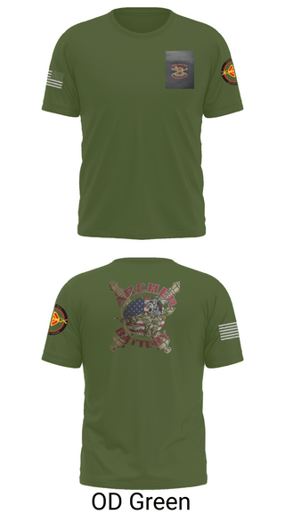 Old School Cotton Feel Shirt, Archer Battery 2-2 FA, Army, Teamtime, Team time, sublimation, custom sports apparel, team uniforms, spirit wear, spiritwear, sports uniforms, custom shirts, team store, custom team store, fundraiser sports, apparel fundraiser