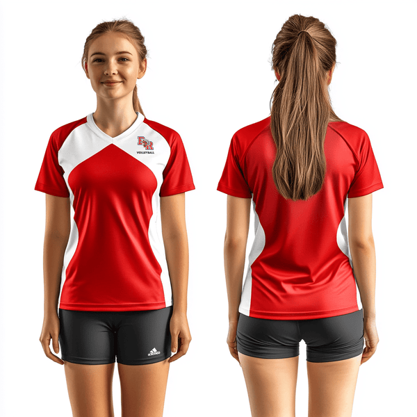 Womens Short Sleeve Vneck Shirt, Bridgewater-Raynham Regional High School Volleyball, Women's Volleyball, Teamtime, Team time, sublimation, custom sports apparel, team uniforms, spirit wear, spiritwear, sports uniforms, custom shirts, team store, custom team store, fundraiser sports, apparel fundraiser