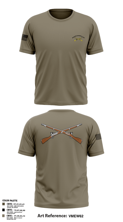 2ND Platoon, Blackhawk CO, 4-6 INF 33052175 Short Sleeve Performance Shirt - 107