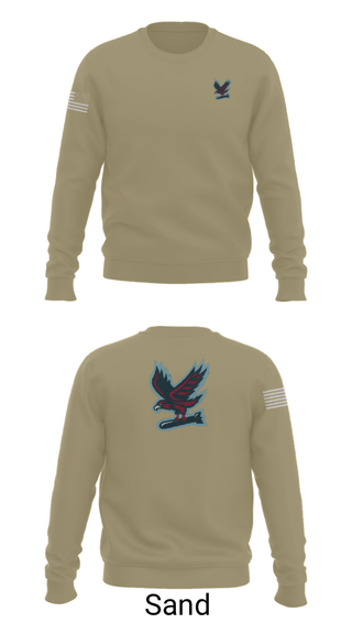 Crew Neck Sweatshirt, Hawksquad, Air Force, Teamtime, Team time, sublimation, custom sports apparel, team uniforms, spirit wear, spiritwear, sports uniforms, custom shirts, team store, custom team store, fundraiser sports, apparel fundraiser