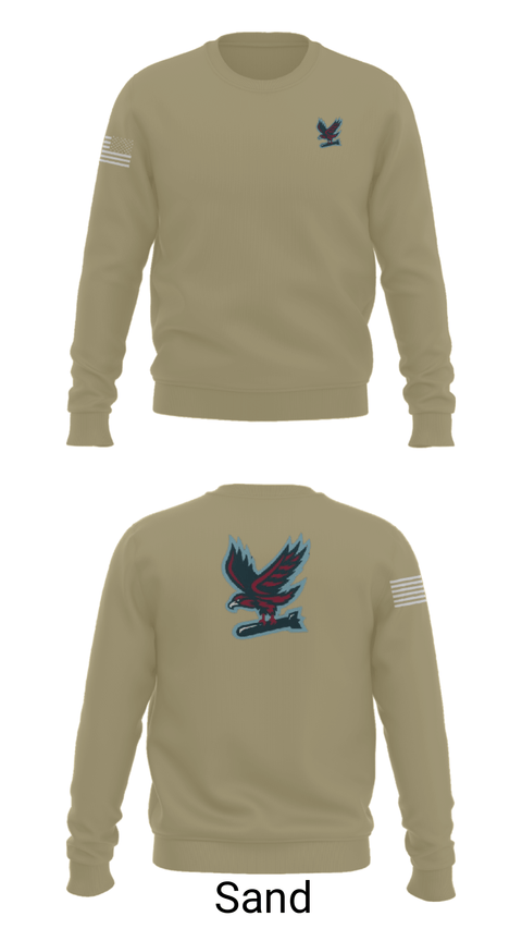 Crew Neck Sweatshirt, Hawksquad, Air Force, Teamtime, Team time, sublimation, custom sports apparel, team uniforms, spirit wear, spiritwear, sports uniforms, custom shirts, team store, custom team store, fundraiser sports, apparel fundraiser