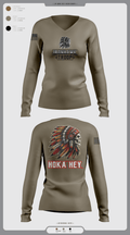 Comanche Squad 4858933 Women's Long Sleeve V-neck Shirt -1 11