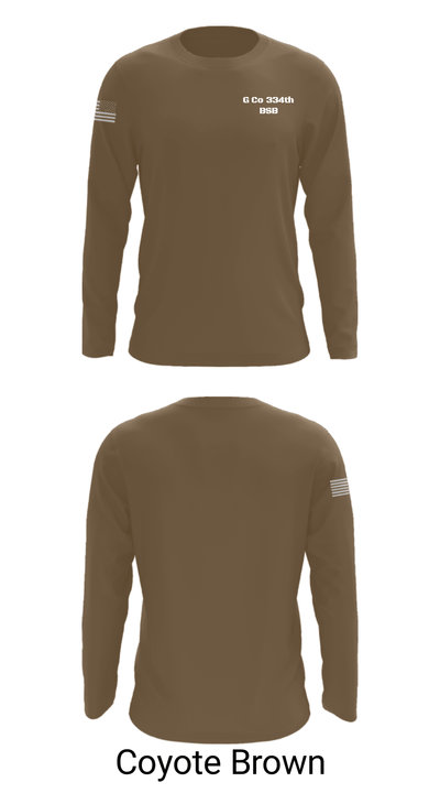 G Co 334th BSB 87958583 Long Sleeve Performance Shirt - 6