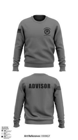 Crew Neck Sweatshirt, Waterbury Police Explorers, , Teamtime, Team time, sublimation, custom sports apparel, team uniforms, spirit wear, spiritwear, sports uniforms, custom shirts, team store, custom team store, fundraiser sports, apparel fundraiser