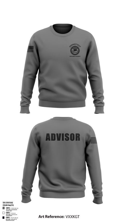 Crew Neck Sweatshirt, Waterbury Police Explorers, , Teamtime, Team time, sublimation, custom sports apparel, team uniforms, spirit wear, spiritwear, sports uniforms, custom shirts, team store, custom team store, fundraiser sports, apparel fundraiser