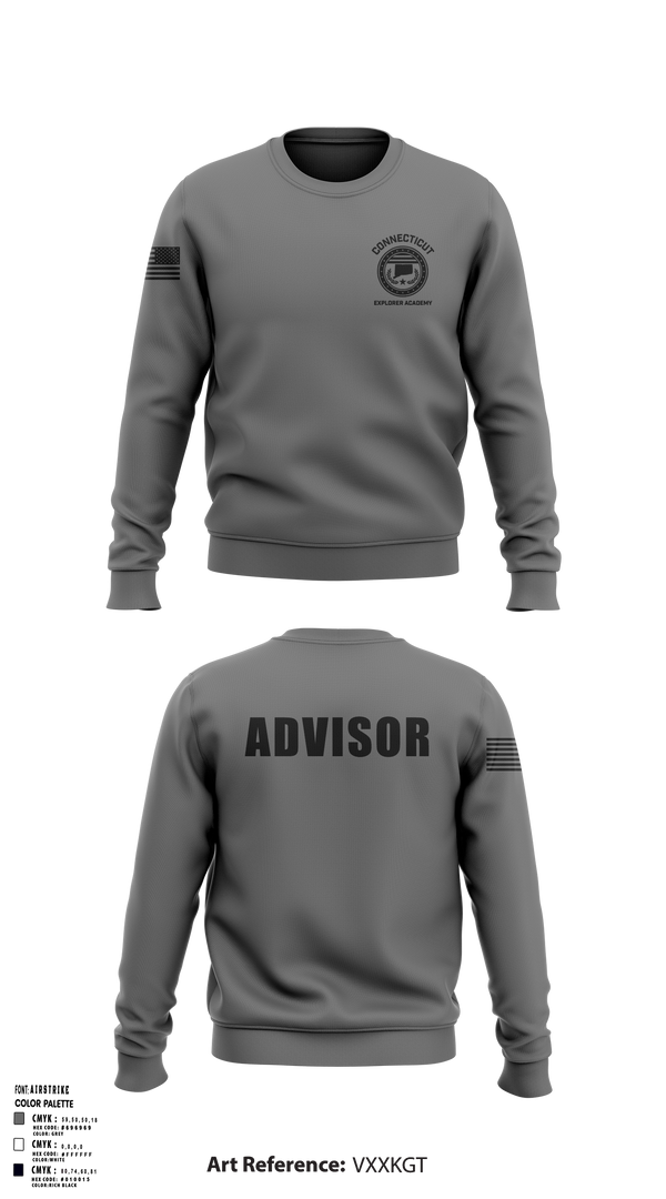 Crew Neck Sweatshirt, Waterbury Police Explorers, , Teamtime, Team time, sublimation, custom sports apparel, team uniforms, spirit wear, spiritwear, sports uniforms, custom shirts, team store, custom team store, fundraiser sports, apparel fundraiser
