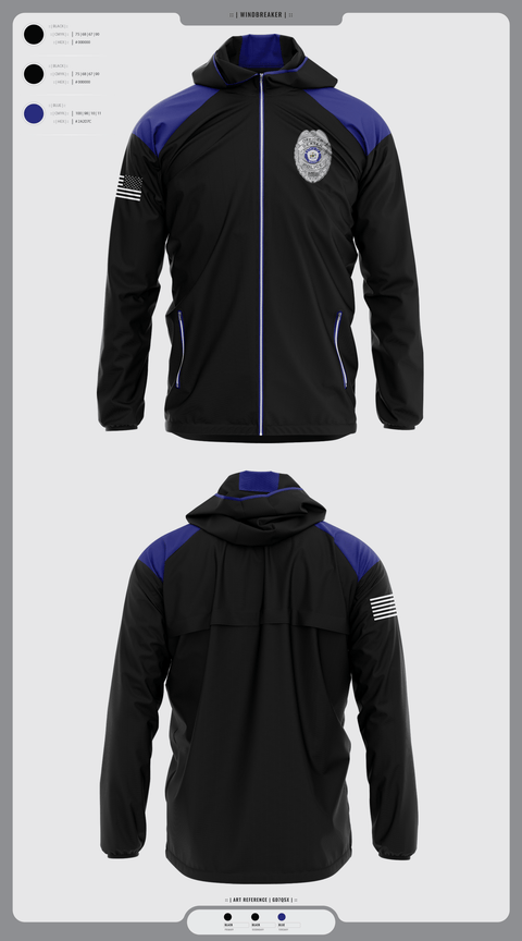 Windbreaker, Dexter Pd, Police, Teamtime, Team time, sublimation, custom sports apparel, team uniforms, spirit wear, spiritwear, sports uniforms, custom shirts, team store, custom team store, fundraiser sports, apparel fundraiser
