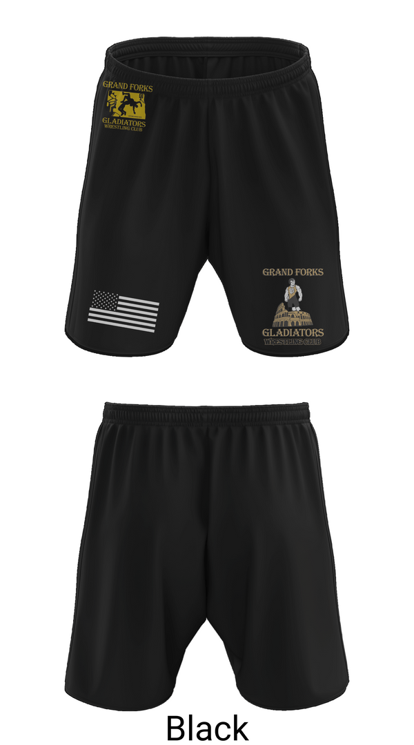 Athletic Shorts With Pockets, Gladiators Wrestling Club, Wrestling, Teamtime, Team time, sublimation, custom sports apparel, team uniforms, spirit wear, spiritwear, sports uniforms, custom shirts, team store, custom team store, fundraiser sports, apparel fundraiser