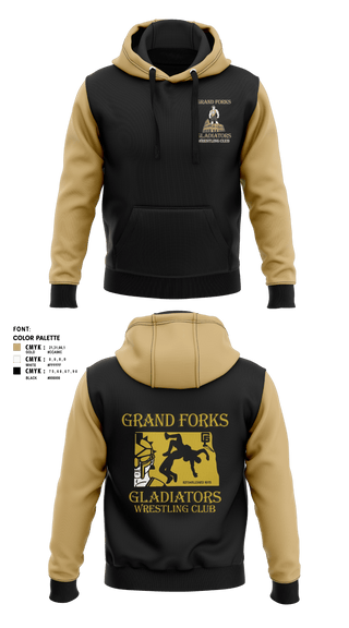 Hoodie, Gladiators Wrestling Club, Wrestling, Teamtime, Team time, sublimation, custom sports apparel, team uniforms, spirit wear, spiritwear, sports uniforms, custom shirts, team store, custom team store, fundraiser sports, apparel fundraiser
