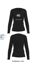Safford High School Soccer 85483946 Women's Long Sleeve V-neck Shirt - 34
