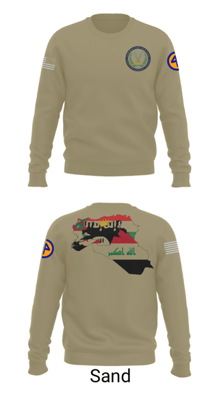 Crew Neck Sweatshirt, 44th ICBT, National Guard, Teamtime, Team time, sublimation, custom sports apparel, team uniforms, spirit wear, spiritwear, sports uniforms, custom shirts, team store, custom team store, fundraiser sports, apparel fundraiser