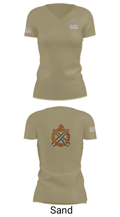 978th MP Comapny 22657542 Women's Short Sleeve V-neck Shirt - 88