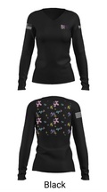 Chin Bum Balloons 30607098 Women's Long Sleeve V-neck Shirt - 35