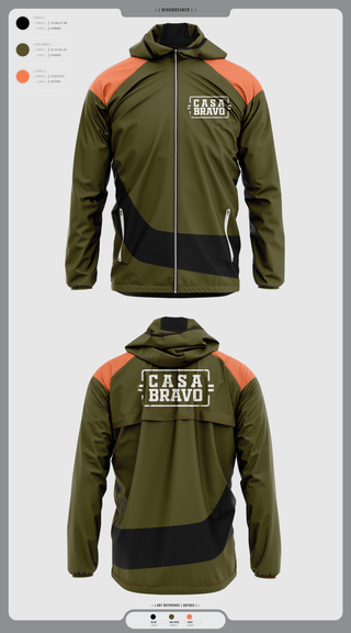 Windbreaker, Casa Bravo, , Teamtime, Team time, sublimation, custom sports apparel, team uniforms, spirit wear, spiritwear, sports uniforms, custom shirts, team store, custom team store, fundraiser sports, apparel fundraiser