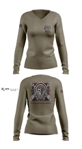 Comanche Squad 45809348 Women's Long Sleeve V-neck Shirt - 4