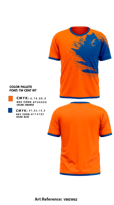 Central Middle School Golf 89815012 Short Sleeve Performance Shirt - 1