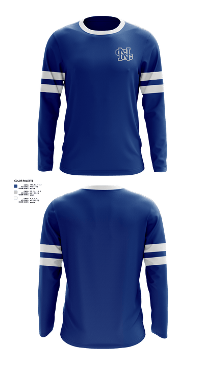 Nouvel Catholic Central High School Bowling 3430420 Long Sleeve Performance Shirt - 40