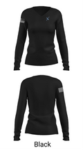 Southwestern Youth Association Cheer 24208074 Women's Long Sleeve V-neck Shirt - 35