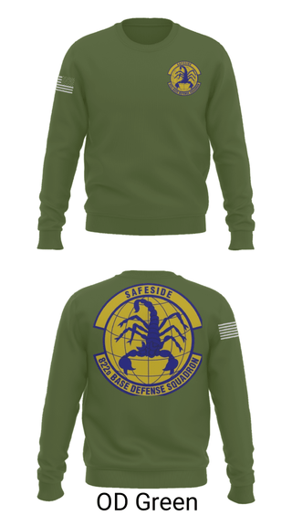 Crew Neck Sweatshirt, Safeside, Air Force, Teamtime, Team time, sublimation, custom sports apparel, team uniforms, spirit wear, spiritwear, sports uniforms, custom shirts, team store, custom team store, fundraiser sports, apparel fundraiser