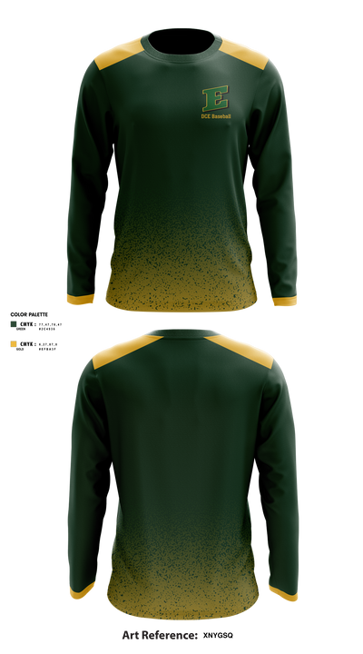 DC Everest Youth Baseball League 17508188 Long Sleeve Performance Shirt 2