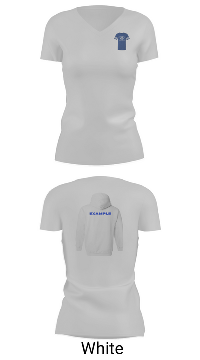 Naples High School Cross Country 74309602 Women's Short Sleeve V-neck Shirt - 19