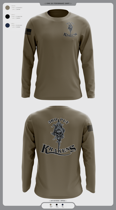 3RD PLT95TH CBRN 57596353 Long Sleeve Performance Shirt - 1