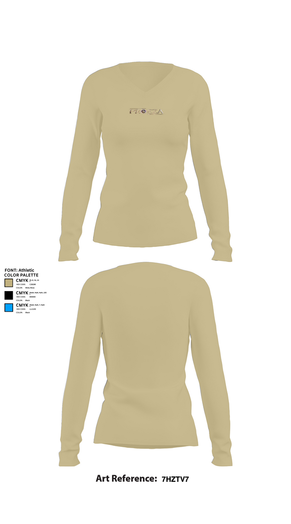 Womens Long Sleeve Vneck Shirt, Proeza, , Teamtime, Team time, sublimation, custom sports apparel, team uniforms, spirit wear, spiritwear, sports uniforms, custom shirts, team store, custom team store, fundraiser sports, apparel fundraiser