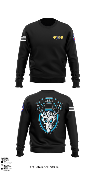 112th CRD95th CBRN Co 64456189 Crew Neck Sweatshirt - 30