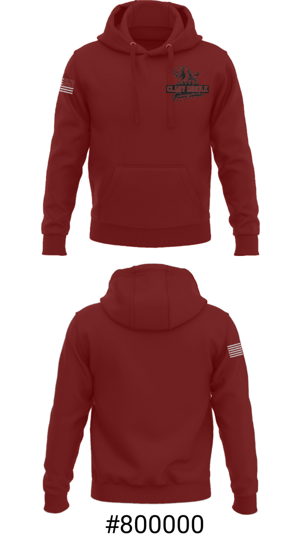 Hoodie, Clary Middle School Lacrosse, Men's Lacrosse, Teamtime, Team time, sublimation, custom sports apparel, team uniforms, spirit wear, spiritwear, sports uniforms, custom shirts, team store, custom team store, fundraiser sports, apparel fundraiser