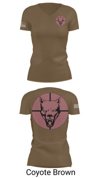 Womens Short Sleeve Vneck Shirt, Hellhound PLT, A CO, 2-8 CAV, , Teamtime, Team time, sublimation, custom sports apparel, team uniforms, spirit wear, spiritwear, sports uniforms, custom shirts, team store, custom team store, fundraiser sports, apparel fundraiser
