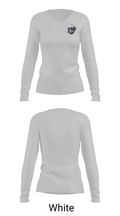 Somerset Berkley Regional High School Football 86905531 Women's Long Sleeve V-neck Shirt - 16