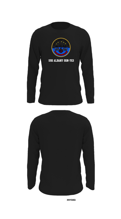 USS ALBANY SSN-753 81677877 Long Sleeve Performance Shirt 31