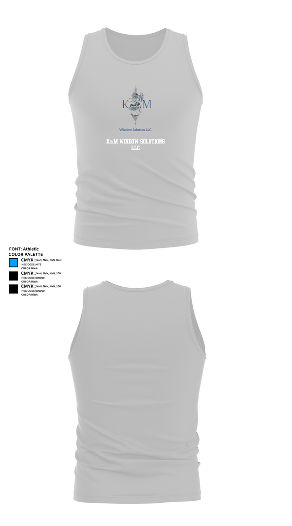 Tank Top, K&M window solutions llc, , Teamtime, Team time, sublimation, custom sports apparel, team uniforms, spirit wear, spiritwear, sports uniforms, custom shirts, team store, custom team store, fundraiser sports, apparel fundraiser