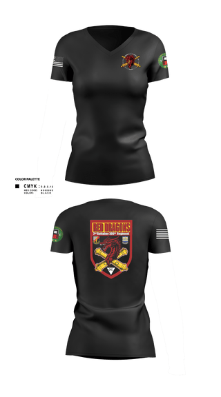Womens Short Sleeve Vneck Shirt, 2-306th FAR, Army, Teamtime, Team time, sublimation, custom sports apparel, team uniforms, spirit wear, spiritwear, sports uniforms, custom shirts, team store, custom team store, fundraiser sports, apparel fundraiser