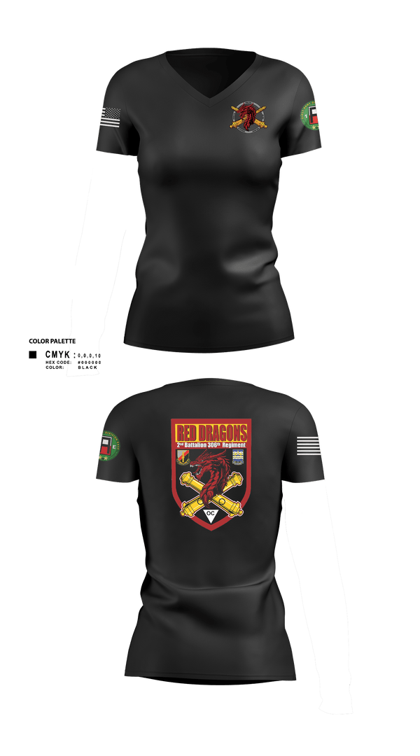 Womens Short Sleeve Vneck Shirt, 2-306th FAR, Army, Teamtime, Team time, sublimation, custom sports apparel, team uniforms, spirit wear, spiritwear, sports uniforms, custom shirts, team store, custom team store, fundraiser sports, apparel fundraiser