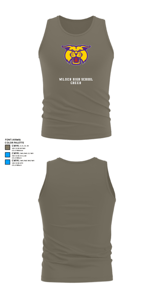 Tank Top, Wilder High School Cheer, Cheer, Teamtime, Team time, sublimation, custom sports apparel, team uniforms, spirit wear, spiritwear, sports uniforms, custom shirts, team store, custom team store, fundraiser sports, apparel fundraiser