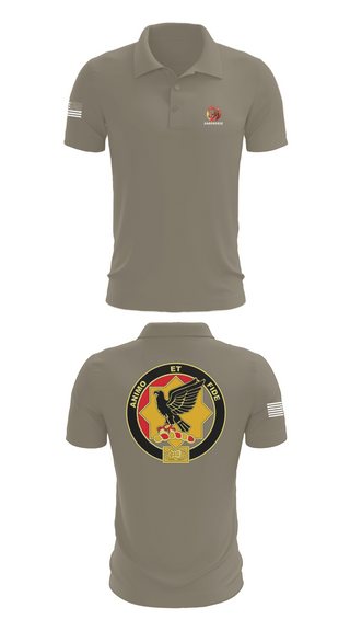 Short Sleeve Performance Polo, D FST 8-1 CAV, Army, Teamtime, Team time, sublimation, custom sports apparel, team uniforms, spirit wear, spiritwear, sports uniforms, custom shirts, team store, custom team store, fundraiser sports, apparel fundraiser