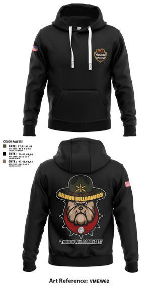 Hoodie, Bravo Bulldawgs 3-6 ADARBulldawgs Battery, Army, Teamtime, Team time, sublimation, custom sports apparel, team uniforms, spirit wear, spiritwear, sports uniforms, custom shirts, team store, custom team store, fundraiser sports, apparel fundraiser
