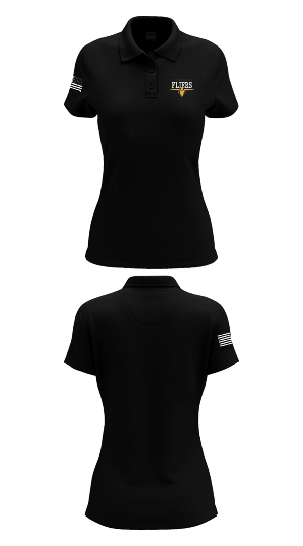Women's Short Sleeve Performance Polo, Fliers, Baseball, Teamtime, Team time, sublimation, custom sports apparel, team uniforms, spirit wear, spiritwear, sports uniforms, custom shirts, team store, custom team store, fundraiser sports, apparel fundraiser