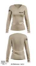 7th ESB 42039106 Women's Long Sleeve V-neck Shirt - 106