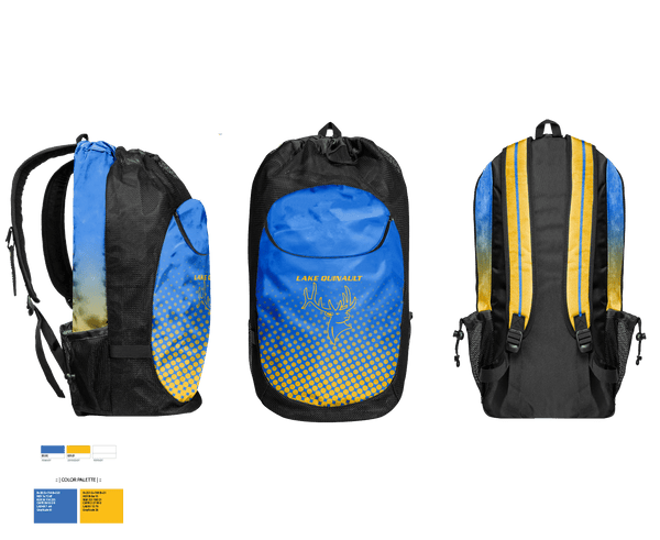 Gear Bag, Lake Quinault High School Volleyball, Women's Volleyball, Teamtime, Team time, sublimation, custom sports apparel, team uniforms, spirit wear, spiritwear, sports uniforms, custom shirts, team store, custom team store, fundraiser sports, apparel fundraiser