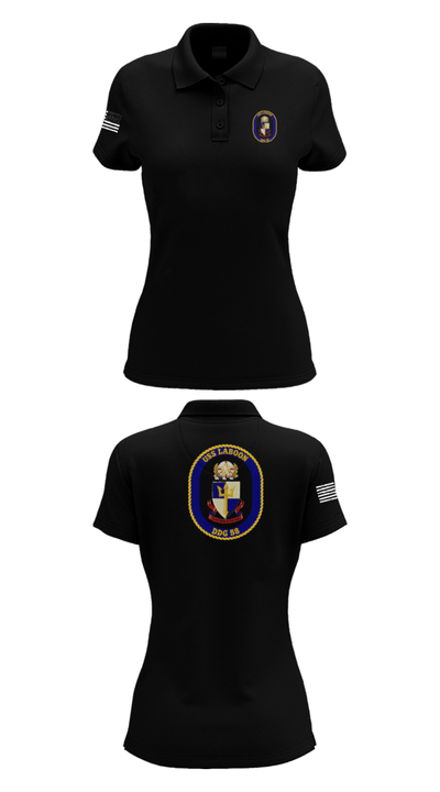 USS LABOON - DDG 58 14402394 Women's Short Sleeve Performance Polo  - 33