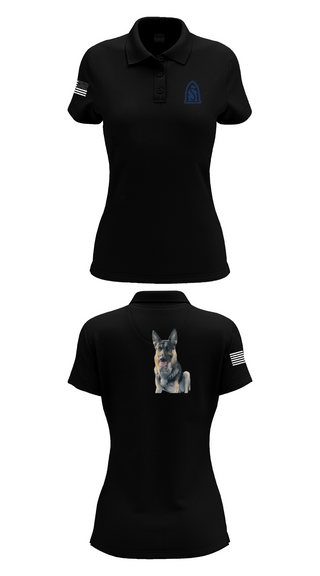 Womens Short Sleeve Performance Polo, 4-31 infantry battalion hotel company, Army, Teamtime, Team time, sublimation, custom sports apparel, team uniforms, spirit wear, spiritwear, sports uniforms, custom shirts, team store, custom team store, fundraiser sports, apparel fundraiser