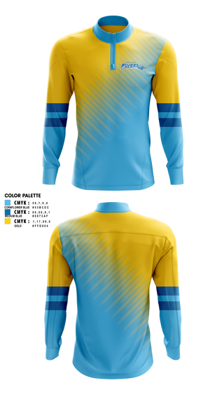 Quarter Zip Jacket, Turnstone Flyers, Ice Hockey, Teamtime, Team time, sublimation, custom sports apparel, team uniforms, spirit wear, spiritwear, sports uniforms, custom shirts, team store, custom team store, fundraiser sports, apparel fundraiser