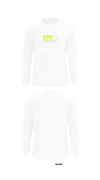 Long Sleeve Performance Shirt, Dauphin Fins, Football, Teamtime, Team time, sublimation, custom sports apparel, team uniforms, spirit wear, spiritwear, sports uniforms, custom shirts, team store, custom team store, fundraiser sports, apparel fundraiser