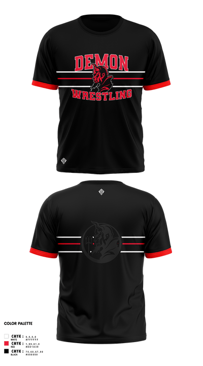 Durango HS Wrestling 8720193 Short Sleeve Rash Guard Shirt - 2