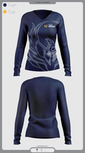 TYWLS Phoenix 36256205 Women's Long Sleeve V-neck Shirt - 1