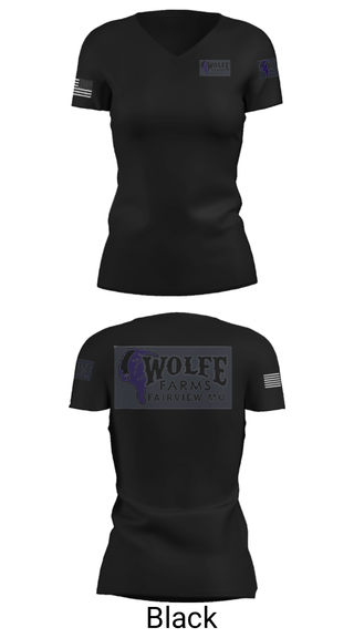 Women's Short Sleeve Vneck Shirt, Wolfe FarmsWolfe Farms, , Teamtime, Team time, sublimation, custom sports apparel, team uniforms, spirit wear, spiritwear, sports uniforms, custom shirts, team store, custom team store, fundraiser sports, apparel fundraiser